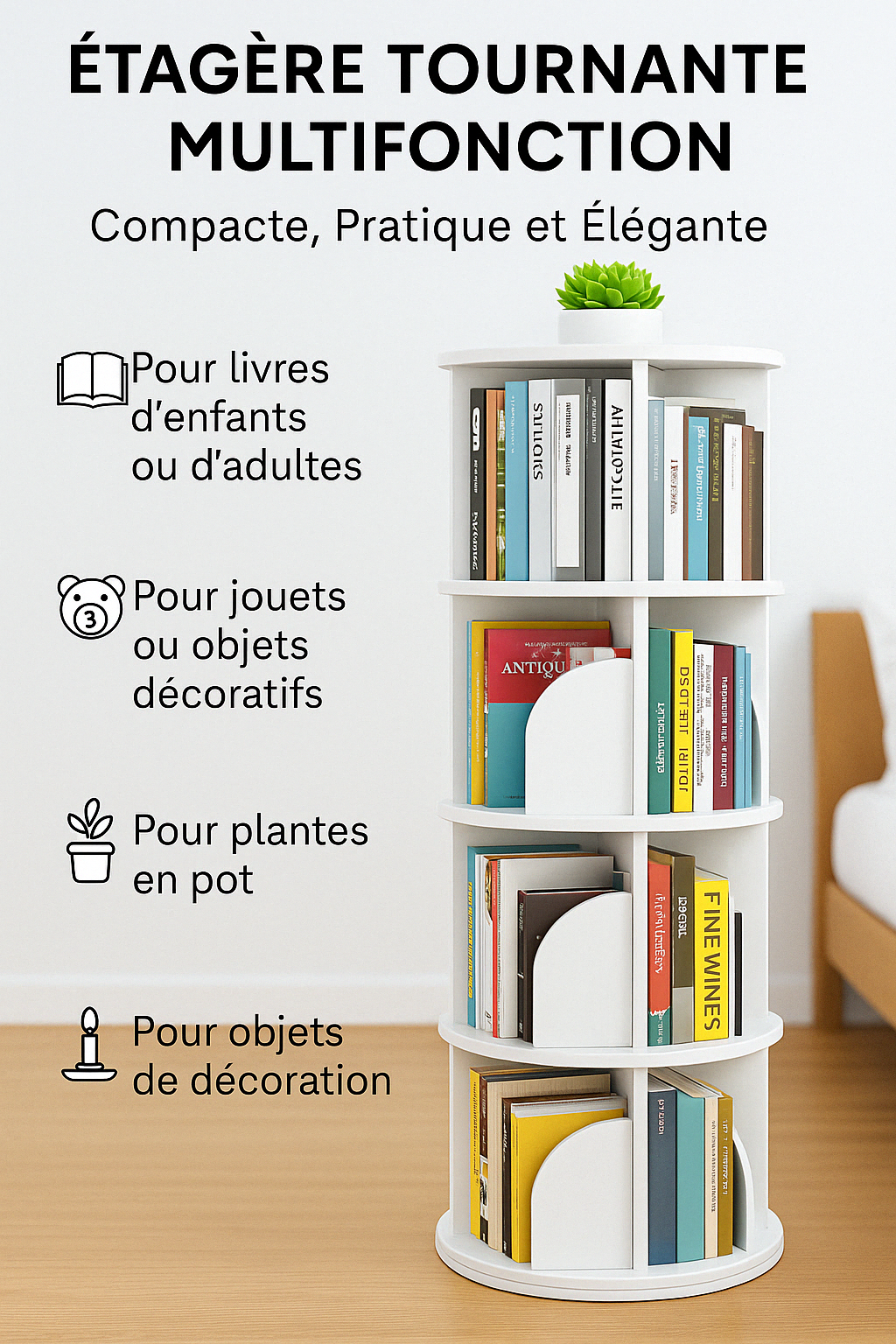 Étagère Tournante Multifonction