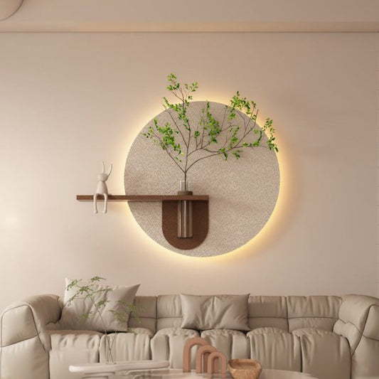 🌟 Décoration Murale Lumineuse – Élégance et Liberté Sans Fils